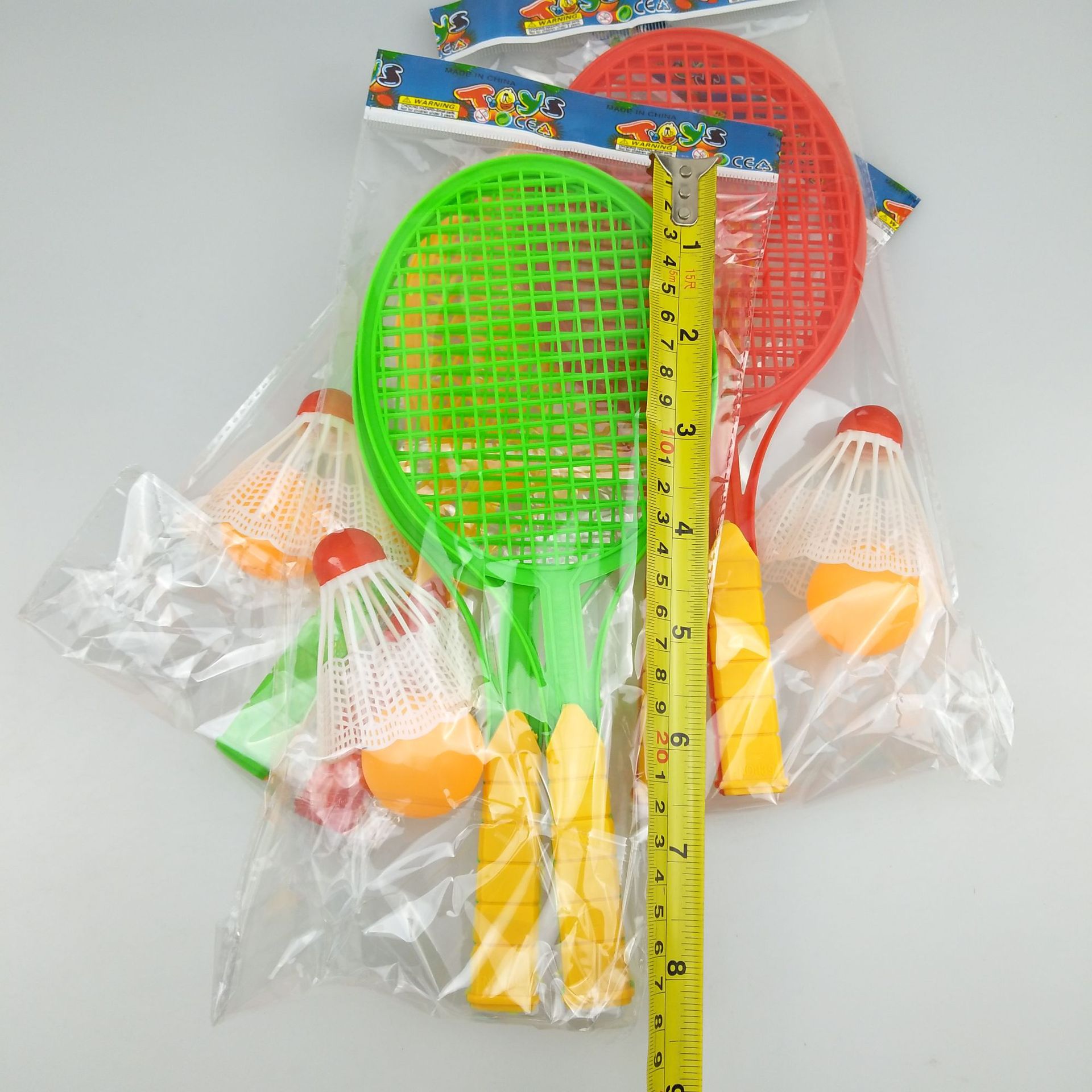 Set deportivo infantil económico, raquetas y pelotas, juguetes al por mayor