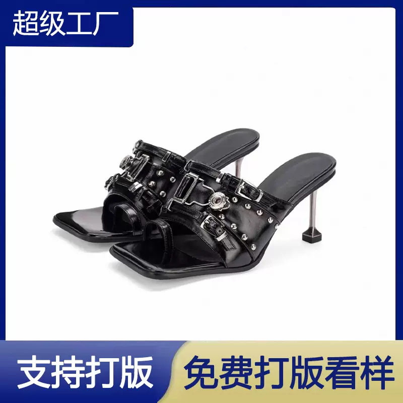 工厂定制高跟凉鞋