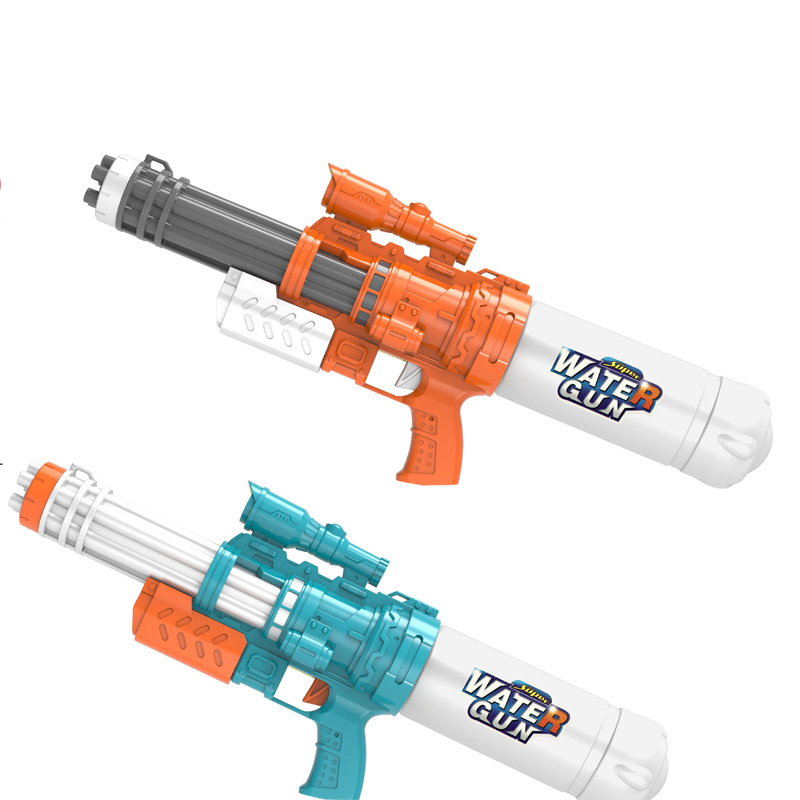 子供用特大サイズのガトリング水鉄砲のおもちゃの引き出し式の高圧大容量のアウトドア水鉄砲の夏の砂浜は水を打って戦います。