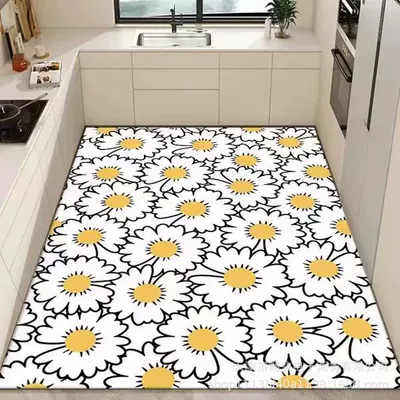 Kitchen Floor Mats Are Non-Slip, Avtomobil döşəmə paspasları - sunflower-customized-items-non-refundable-and-non-exchangeable