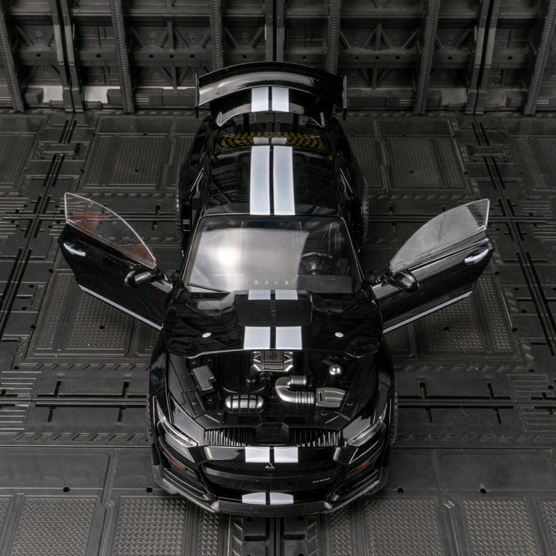 Shengrun SR-1804 simulación GT500 coche deportivo aleación modelo de coche decoración gran sonido y luz puerta juguete para niños