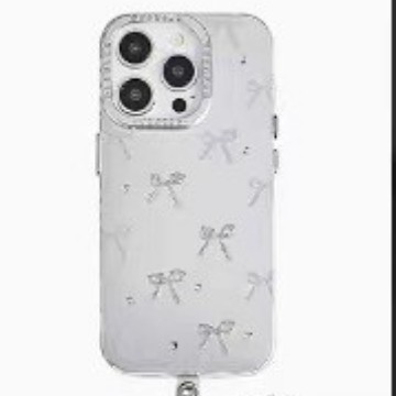 韩风ins蝴蝶结小熊iPhone15小众女17ProMax适用苹果12/11手机壳14