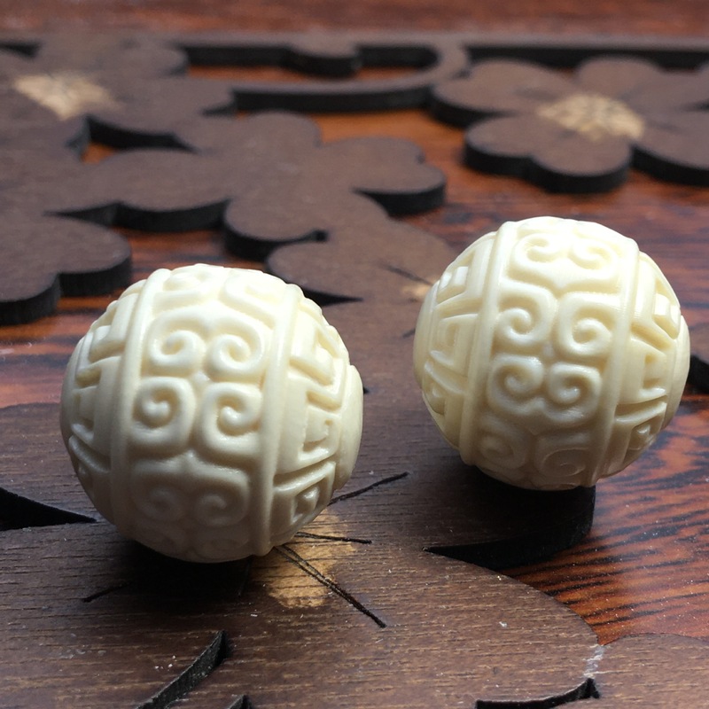 唐龍マンモス珠マンモス彫刻珠マンモス丸|undefined