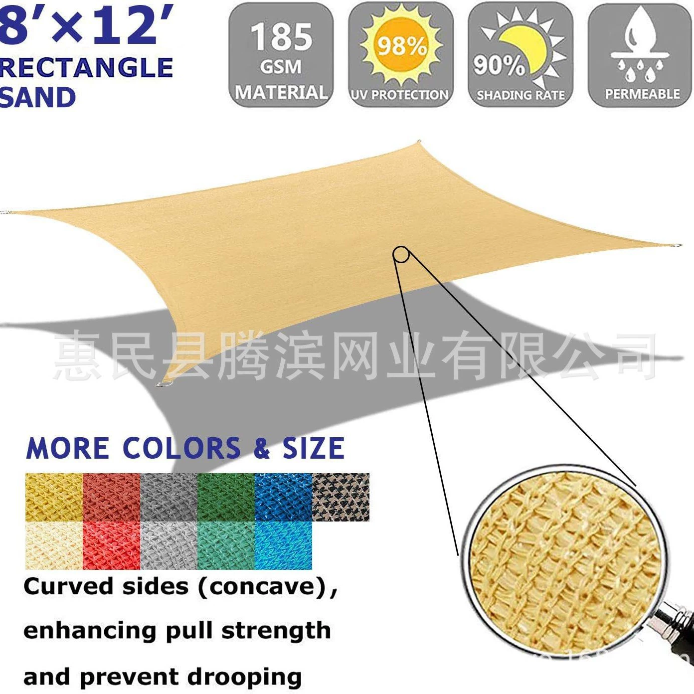 Трансграничный источник напрямую принимает воздухопроницаемый солнцезащитный козырек HDPE