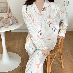 孕婦睡衣女哺乳春秋純棉月子服薄款產後9月份8產婦餵奶坐月家居服