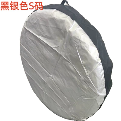 Spare wheel cover – Cover - black-and-silver-splicing-s-size-6537cm-single-pack