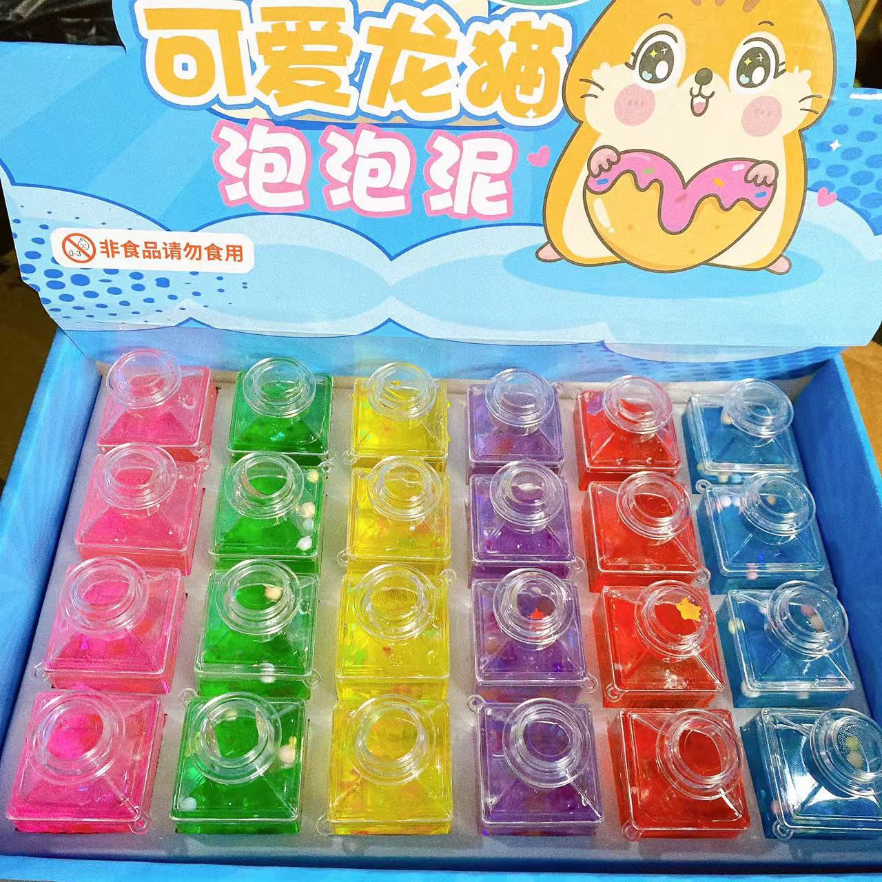 Al por mayor pegamento espumante barro de cristal slime descompresión alta transparencia flash juguetes infantiles descompresión diy nuevo hecho a mano 1 yuan
