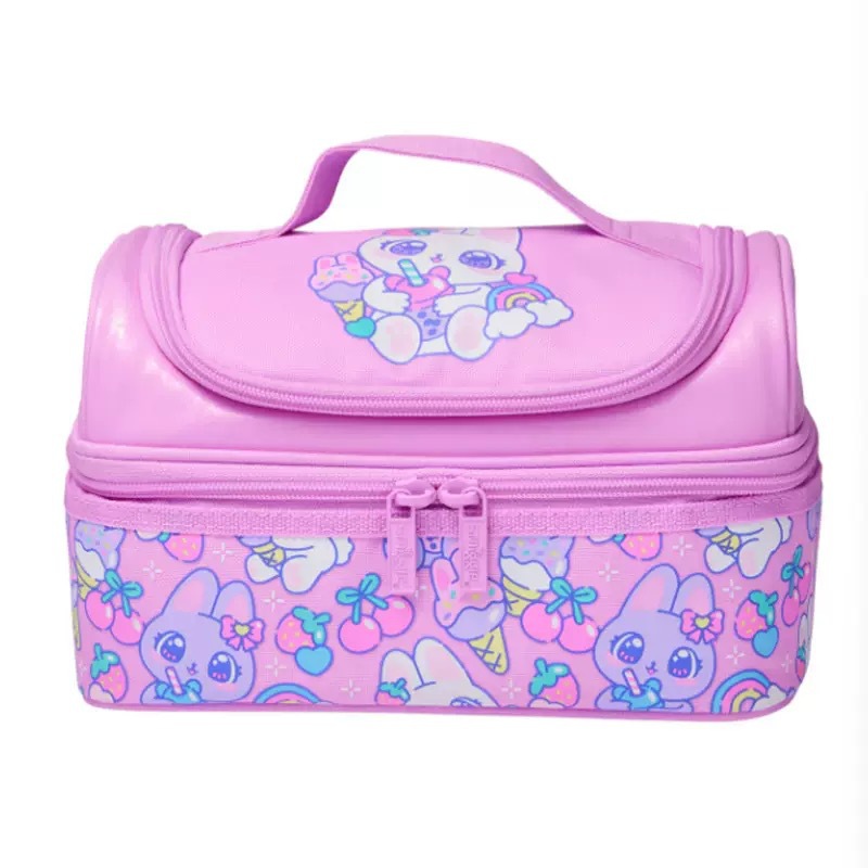 Australia Smiggle paquete de comidas de doble capa para estudiantes de primaria y secundaria paquete de almuerzo para niños paquete de almuerzo para estudiantes bolsa de almacenamiento de paquetes de hielo para el bento