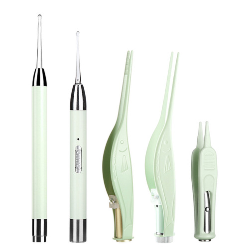 Glowing ear scoop with light visible ear picking tool children's baby ear picking tweezers ear picking ear picking tool