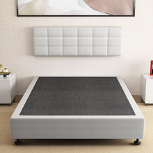 厂家直销布艺酒店床头酒店床架床箱床垫可定制材质颜色全实木框架