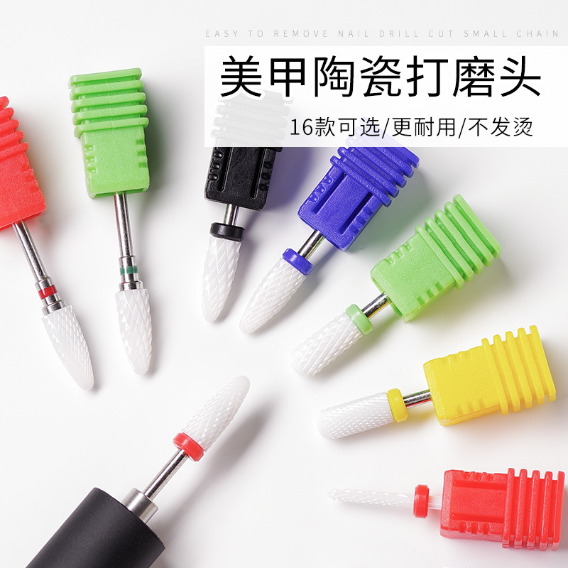 Ceramic exfoliating manicure tools set for manicure for nails