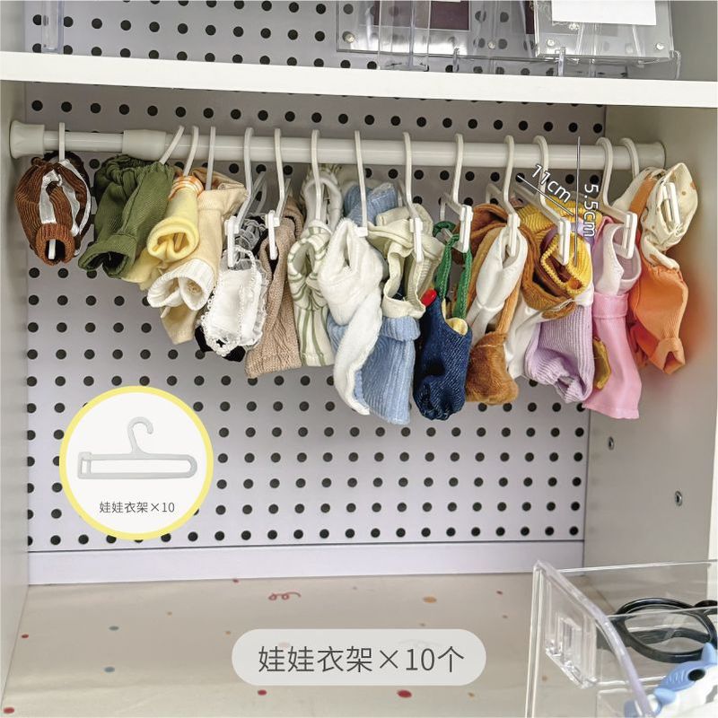棉花娃娃的家具用品衣服收纳架挂衣架20cm娃用玩偶衣柜娃屋展示架|undefined