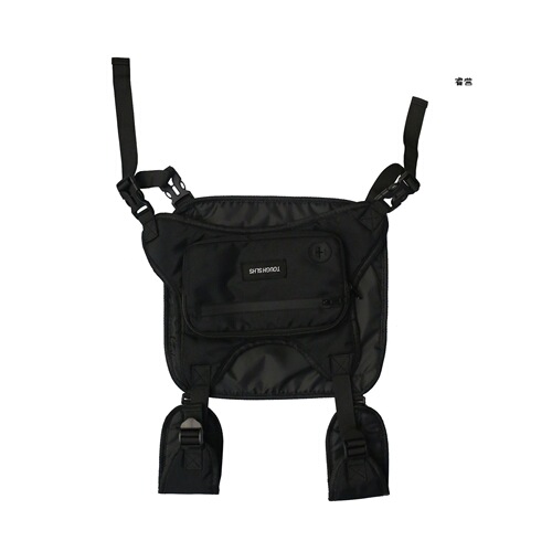 Trendy brand tactical vest bag for men, light functional style work vest for women, Korean style fashionable and functional external chest bag for men