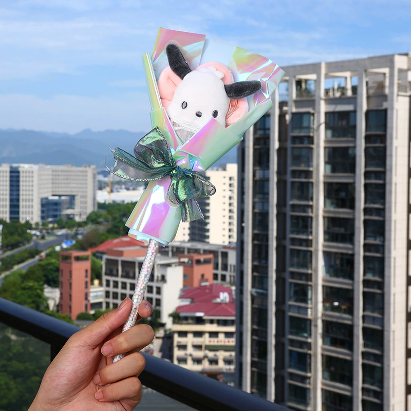 Plush Doll Bouquet for Valentine's Day, Cartoon Character Gift Plushies, 20×5×30 cm