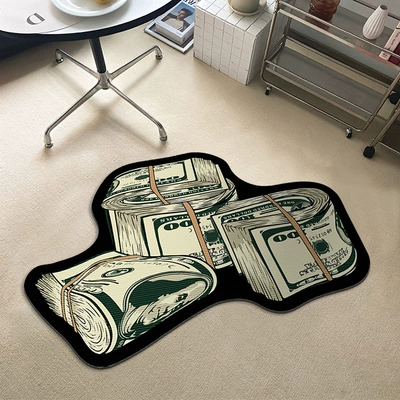 Decorative Door Wear Mat – Avtomobil döşəmə paspasları - rzxx-dollar-bill-4-4060cm-floor-mat