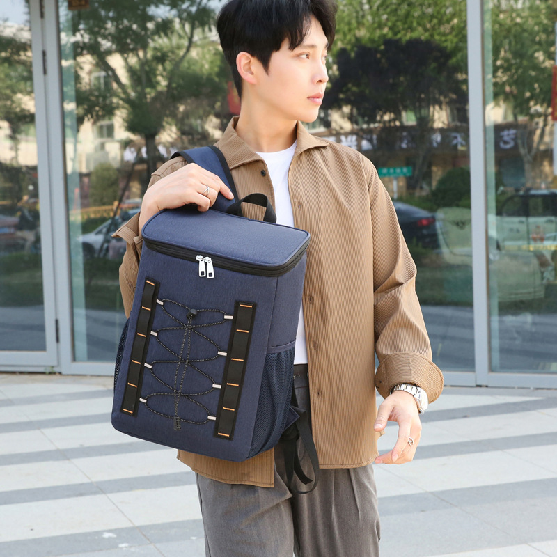 Cross-border outdoor insulation camping picnic backpack large capacity travel insulation backpack multifunctional Oxford cloth ice bag