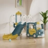 Bus, swings, slide, three-in-one