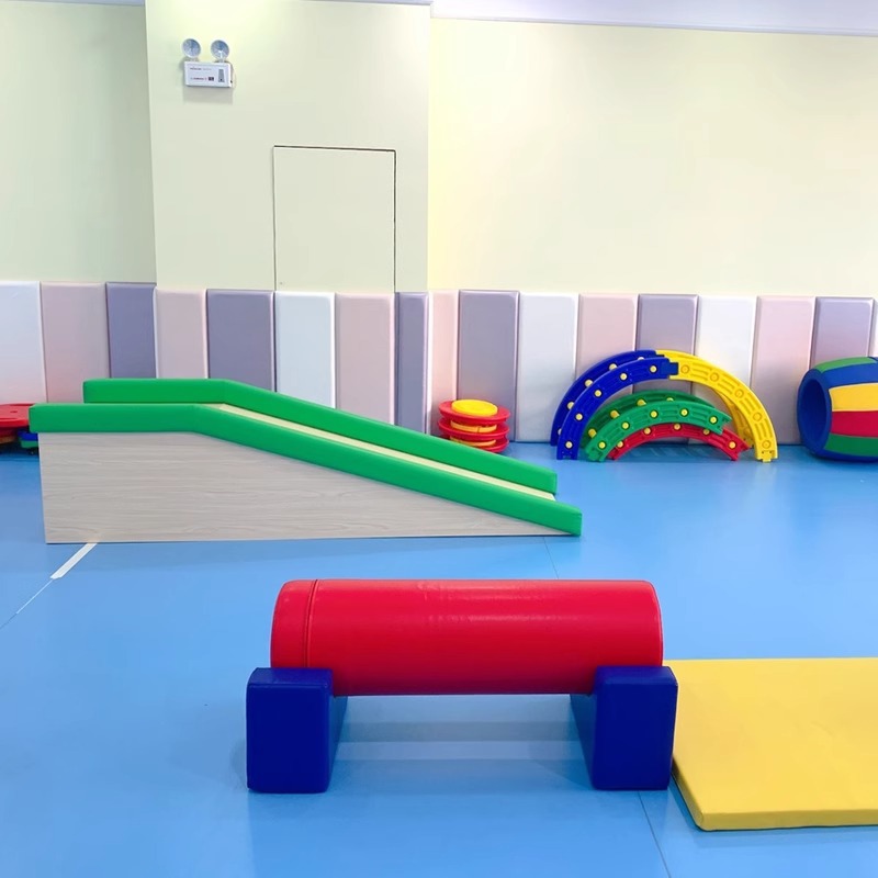 Gran tobogán de madera, equipo de entrenamiento de equilibrio de integración sensorial para niños, patineta, educación temprana, tobogán, tobogán de juguete