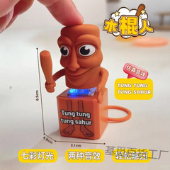 爆款木棍人恶搞 国外山海经手办TungTungTungSahur意大利创意玩具
