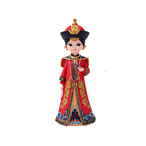Antique Court Style Emperor and Empress Resin Figurine Set (Large, Medium, Small) Home Desk Decor Figure Wedding Gift Resin Ornament
