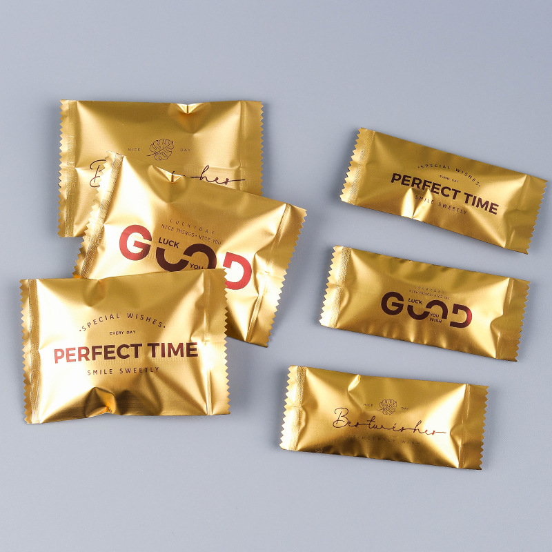 加厚烫金镀铝雪花酥包装袋曲奇饼干机封袋糖果袋低奢零食包装袋子