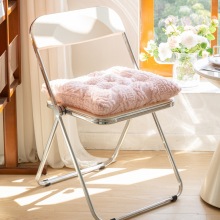 簡約風加厚毛絨椅子坐墊學生宿舍墊電腦椅屁股墊餐椅腰墊靠背墊子