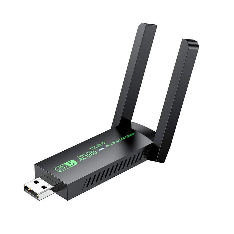 USB беспроводная сетевая карта Jinghua для настольного и ноутбука, Wi-Fi 5 гигабитный 5G, бесплатный приёмник 1300 Мбит/с двухдиапазонный