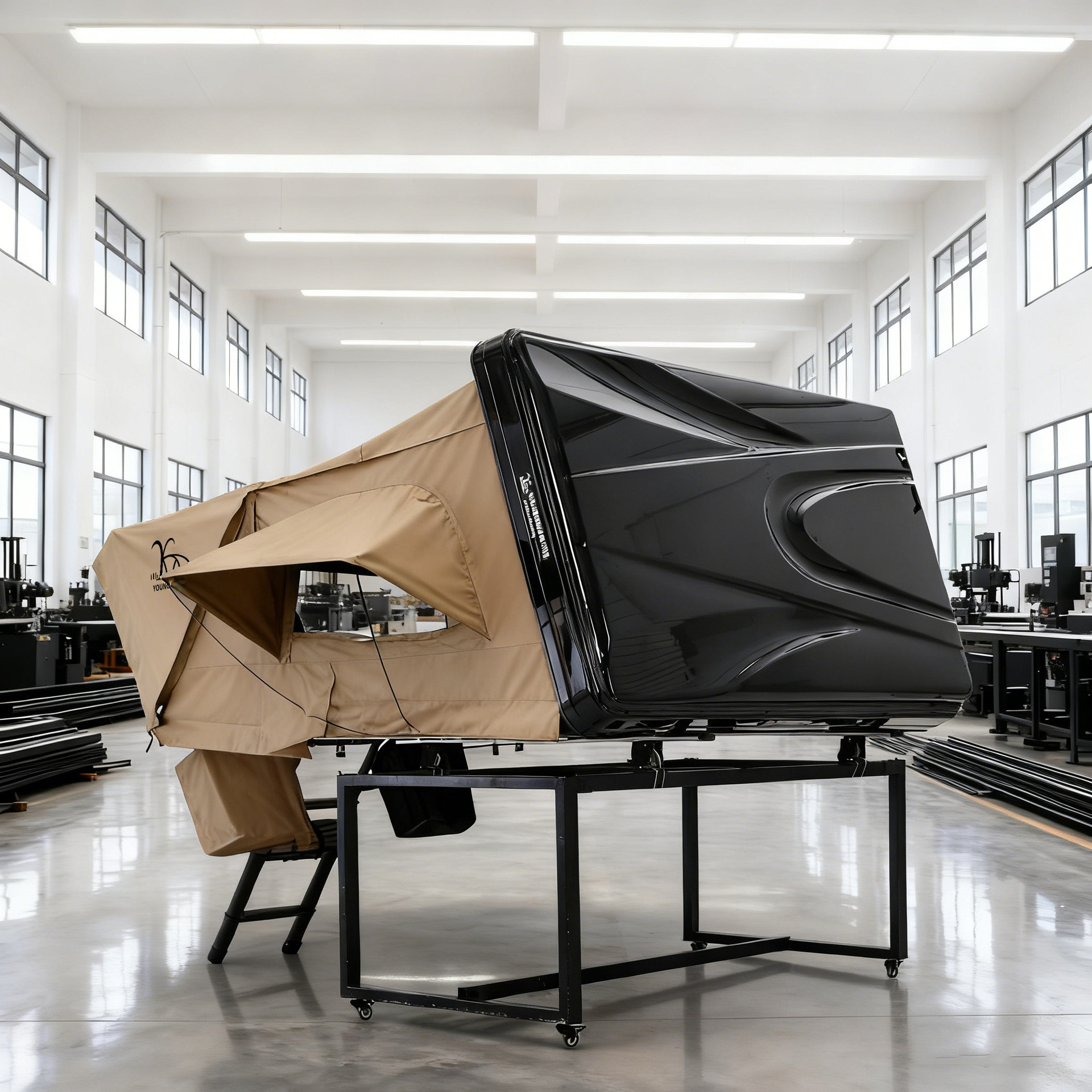 Mayorista carpa de techo de carcasa dura abierta equipo de camping al aire libre viaje autoconductor carpa de techo