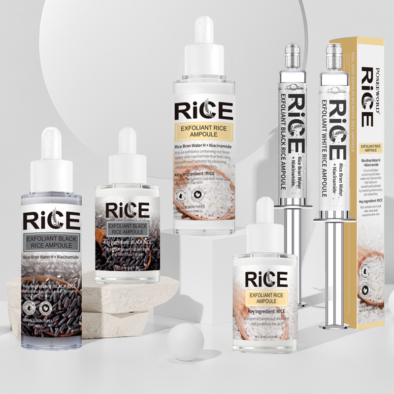 Rice Exfoliating Black Rice Ampoule Soft Exfoliating Face Facial Cleanser