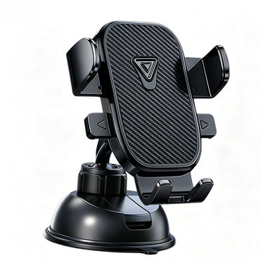 Car phone holder for dashboard, suction cup-mounted, adjustable navigation angle, suitable for windshield (Car phone holder) - s6-base-d-patterned-surface-panel-multi-angle-adjustment-nano-suction-cup-wont-fall-off-even-with-intense-shaking