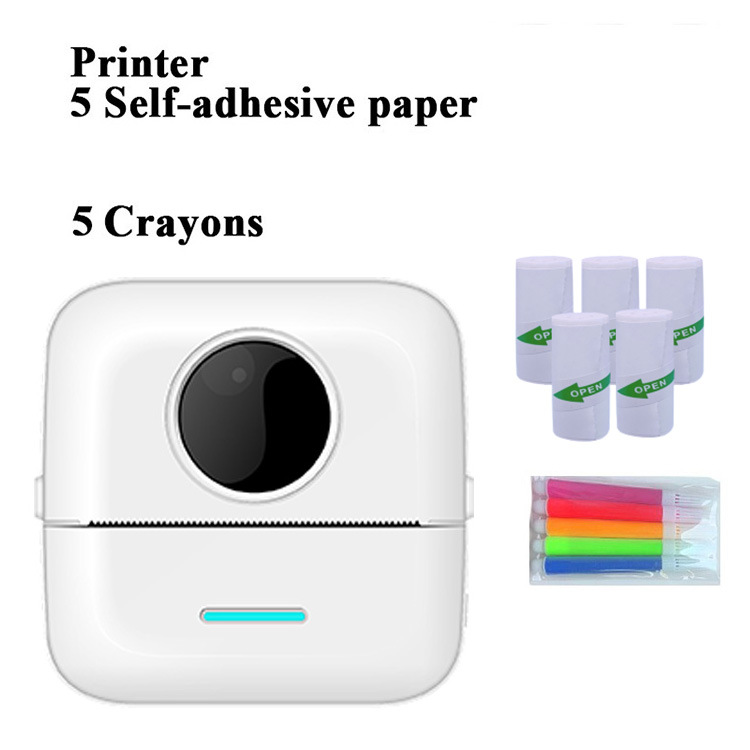 Transfronterizo nuevo portátil mini estudiante pregunta equivocada impresora de bolsillo etiqueta foto Bluetooth impresora térmica