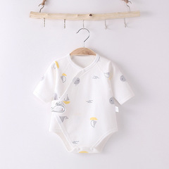 包屁衣春夏秋季款嬰兒衣服新生兒無骨爬服空調服外出服無骨純全棉