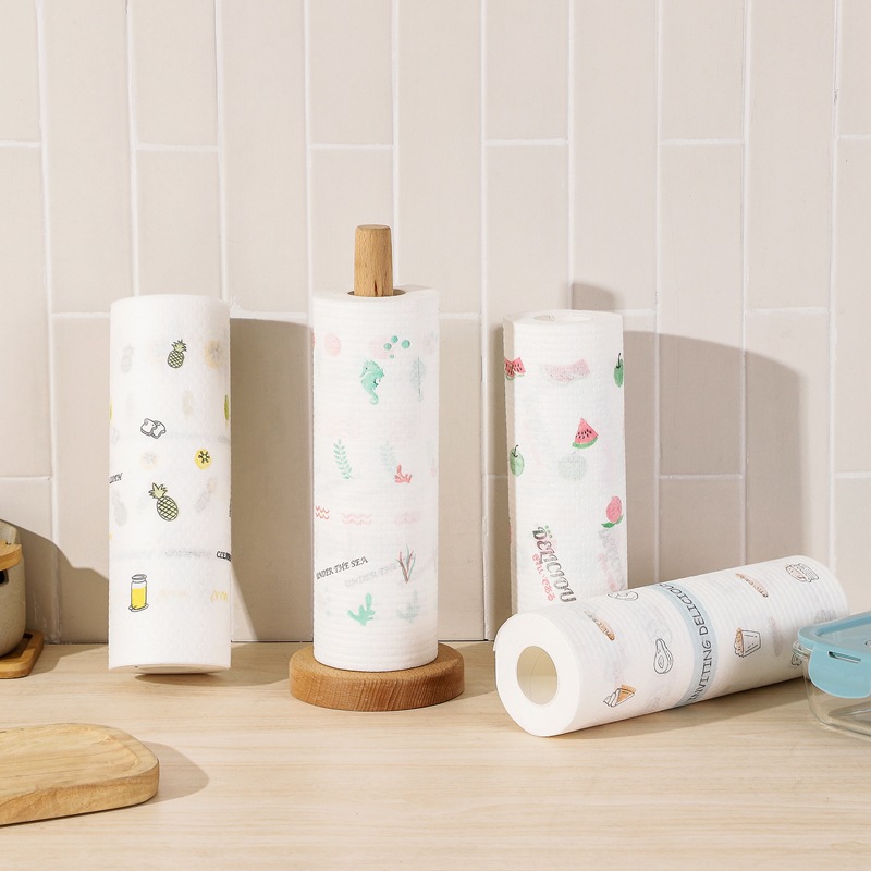 Toallitas perezosas desechables cocina grande para aumentar la absorción de agua limpieza no tejida papel de cocina paño de cocina para el hogar toalla de papel image 5