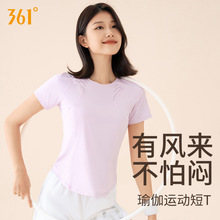361运动上衣女夏季薄款跑步健身服短袖高级感瑜伽服T恤2025新款