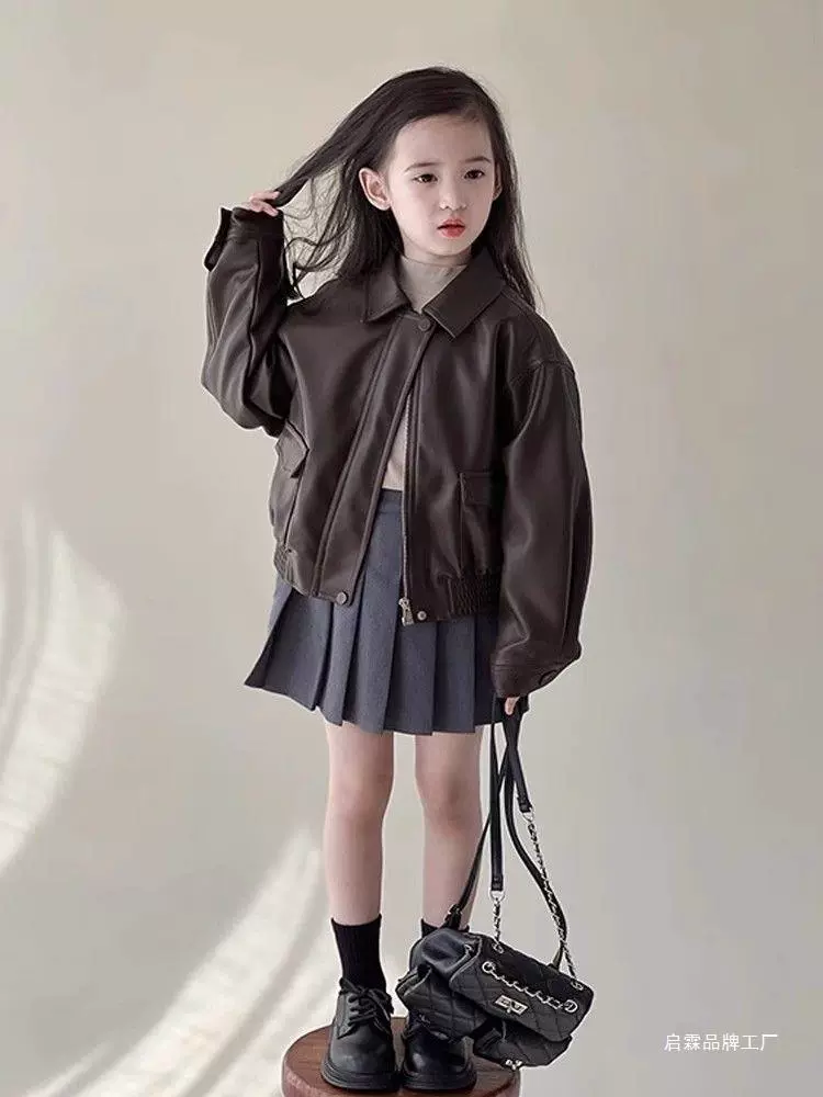 Autumn short children's jacket, western style