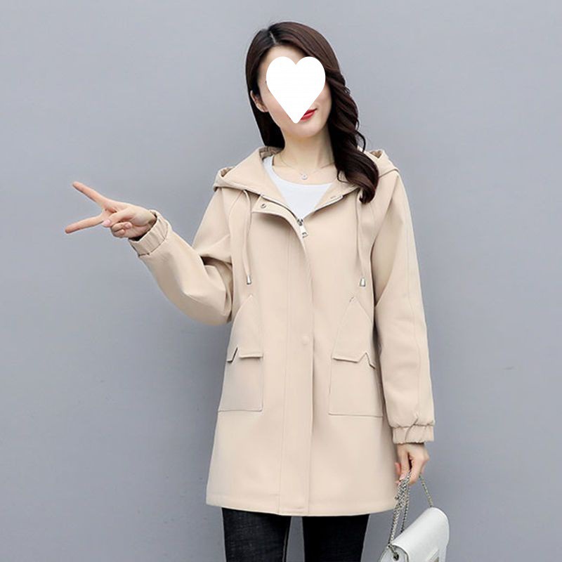 有內襯秋季中長款風衣女2022春秋新款韓版洋氣休閑百搭外套女裝潮