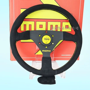 Momo Racing V2 həqiqi dəri 13 düym 320mm universal mat sükan