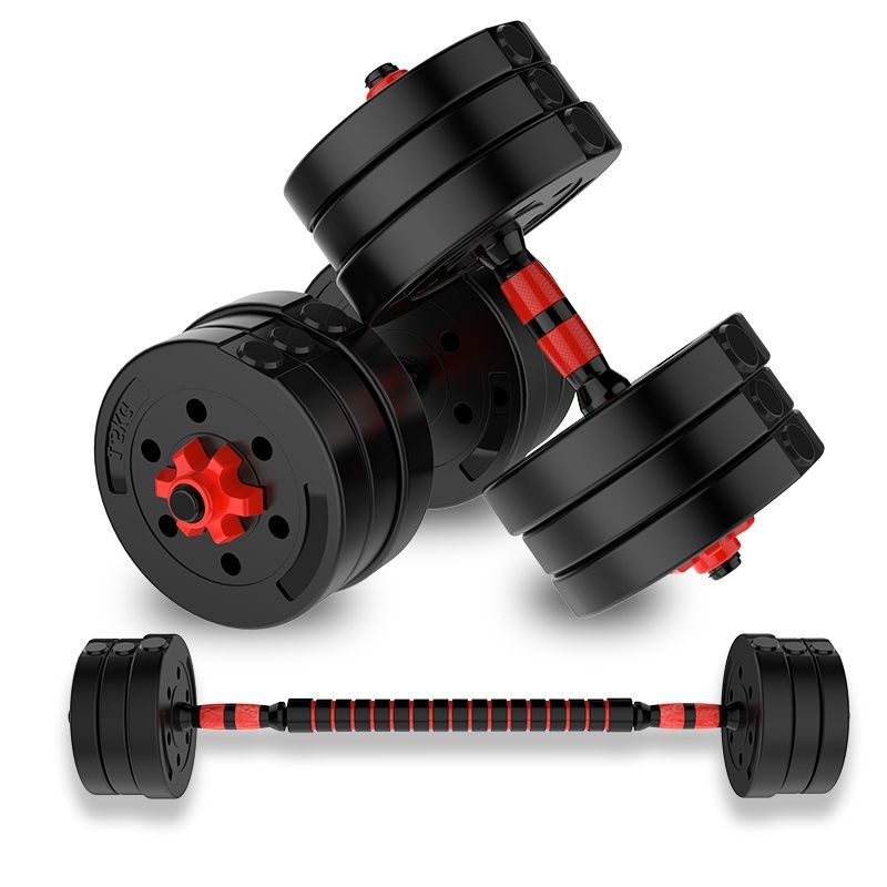 Fitness Dumbbell Men's Home Fitness Equipment Two-In-One 20kg Adjustable Workout Weight Loss Barbell Outdoor