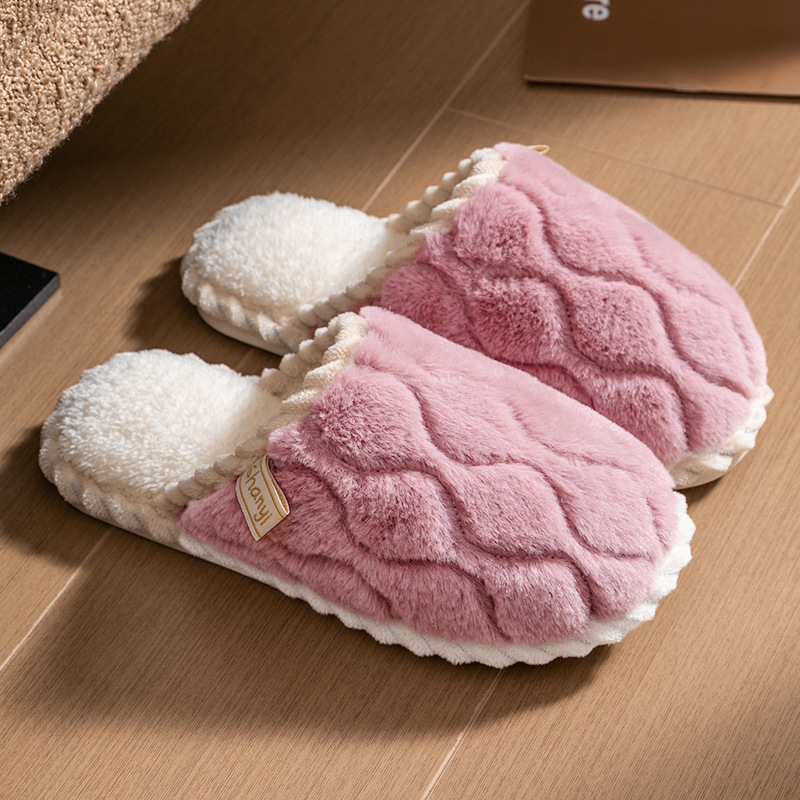 慈溪棉拖鞋女士春秋冬天居家用室内防滑家居保暖情侣冬季毛毛绒男|undefined