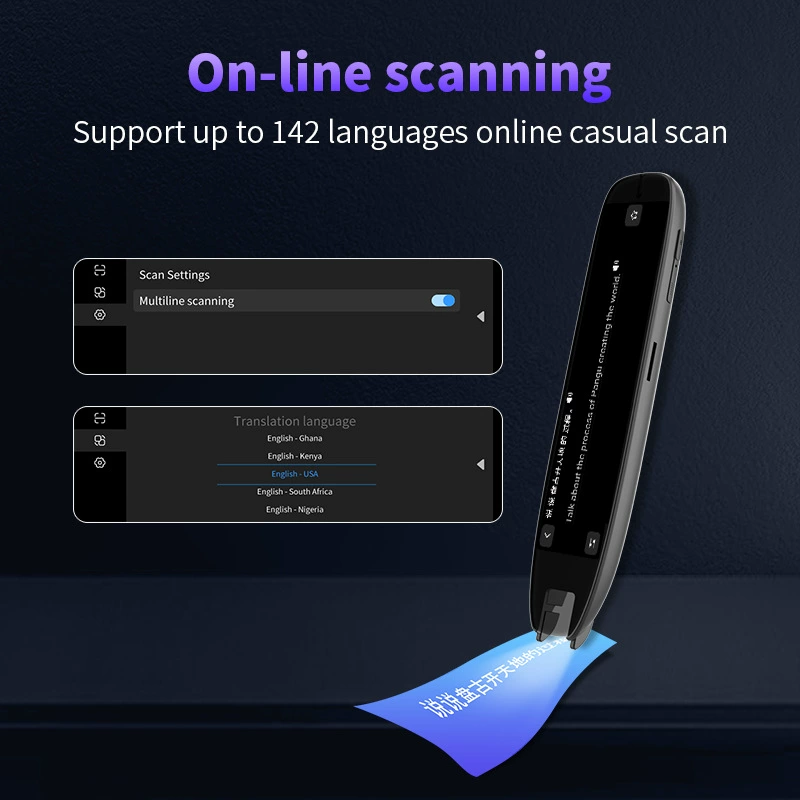 S65Pro многоязычный международный переводчик: китайский, английский, немецкий, французский, японский, корейский, кантонский, кросс‑граница сканер-п pen переводчик