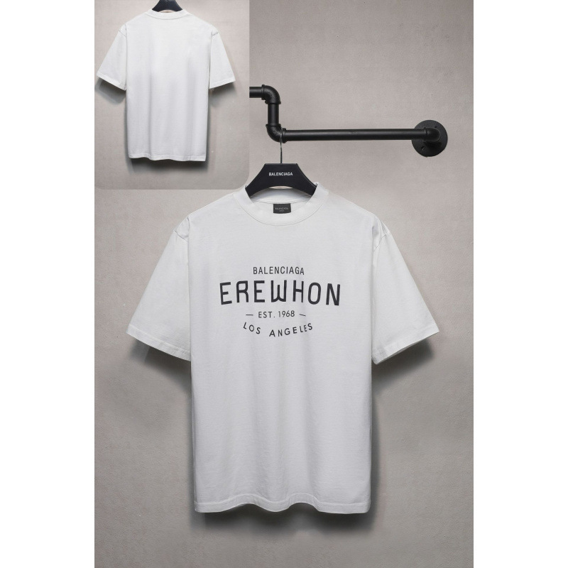 25ssクロスボーダー高品質タワーテーププリントレタードダメージ半袖Tシャツゆったり万能ワンピース卸売|undefined
