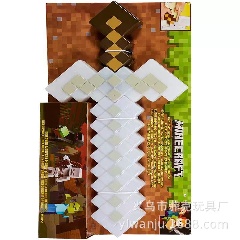 Алмазный меч из Minecraft со звуком и меняющимся светом