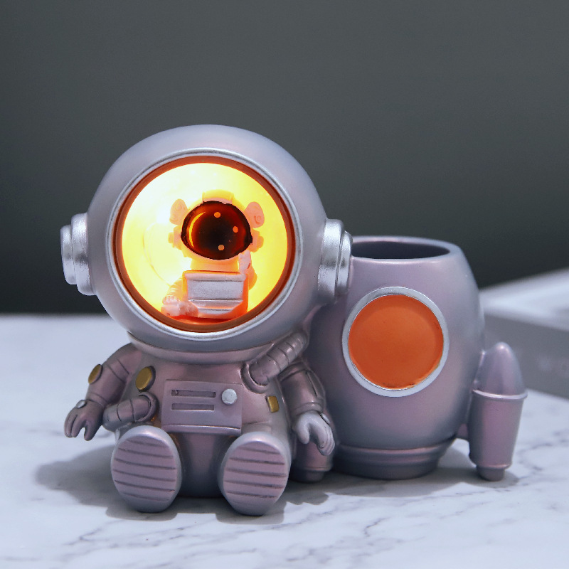 Regalo navideño nuevo estilo de fantasía sirena de concha luz de portalápices niña ins decoración de la habitación decoración venta directa de fábrica