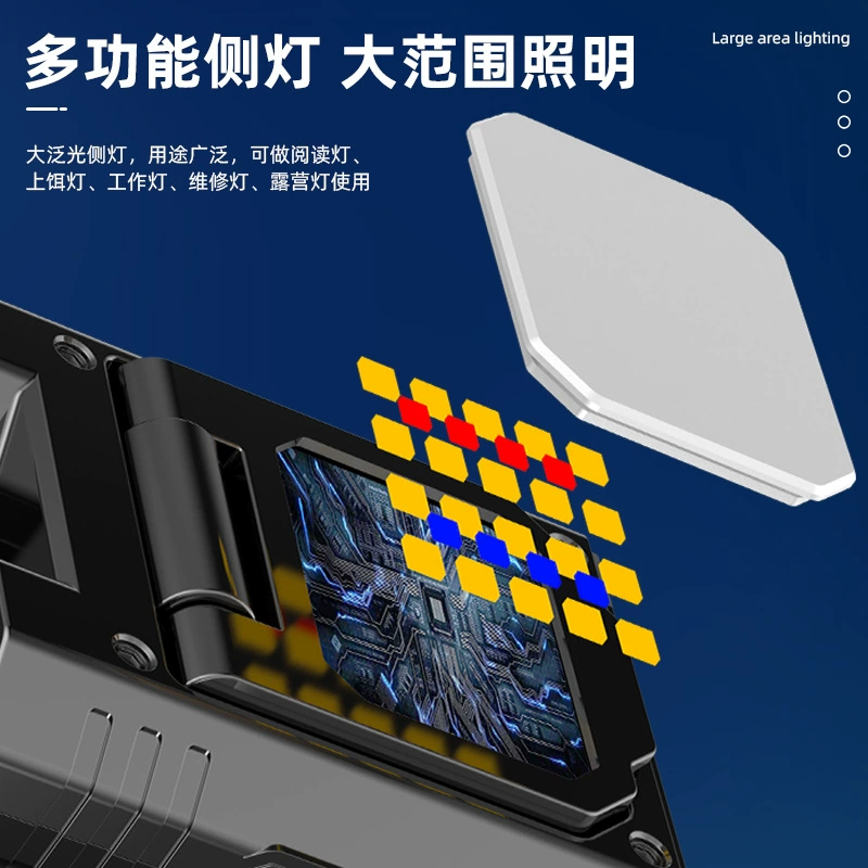 Ледовая LED-люминесцентная туристическая лампа для кемпинга, (торговля через границу)