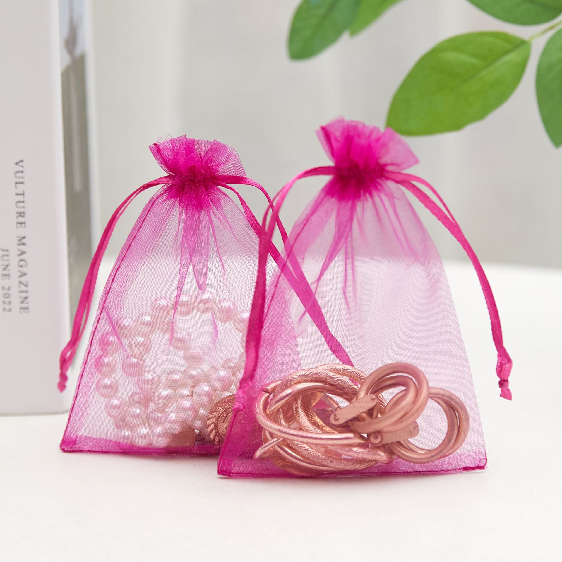 Bolsa de organza blanca al por mayor, bolsa de malla de perlas, bolsa de embalaje de regalo con boca de cordón, joyería de dulces de boda, bolsa de cordón, bolsa de almacenamiento