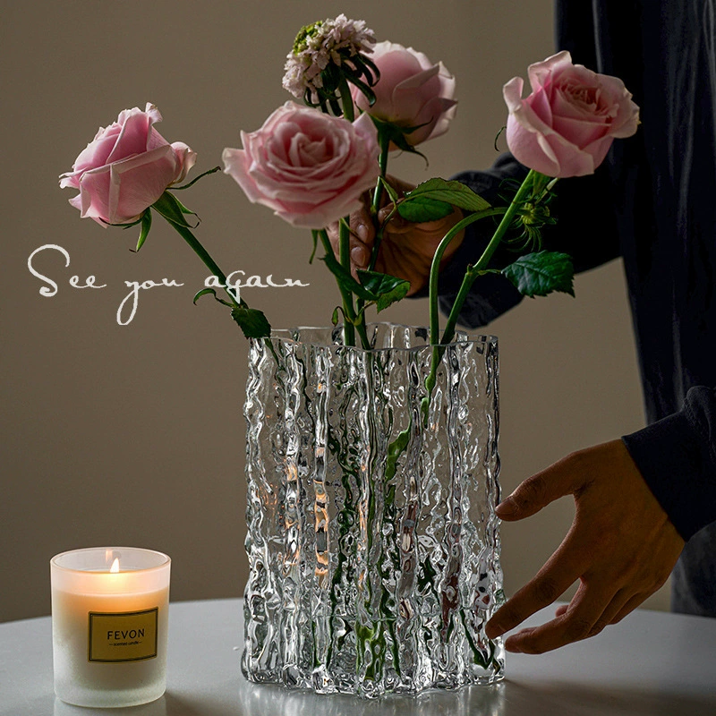 Высококачественные вазы, украшения, интернет-знаменитости, стиль ins, прозрачное стекло, цветочная композиция с водой, цветы, гостиная, обеденный стол, украшение для дома
