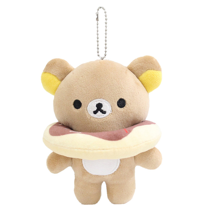 日本のかわいい漫画のクマのぬいぐるみペンダント人気の綿人形キーホルダーバッグペンダントカップルギフト|undefined