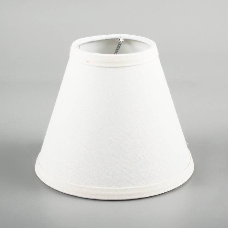 Pantalla de lámpara redonda cónica, carcasa de lámpara plana de lino, lámpara de cabecera, lámpara de pie, accesorios de decoración de lámpara de pared, carcasa de pantalla de lámpara de escritorio