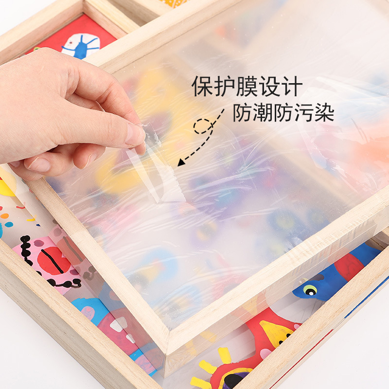 アクリルガラス額縁子供手作りdiyガラス絵画塗装実木フォトフレーム幼稚園美術材料|undefined