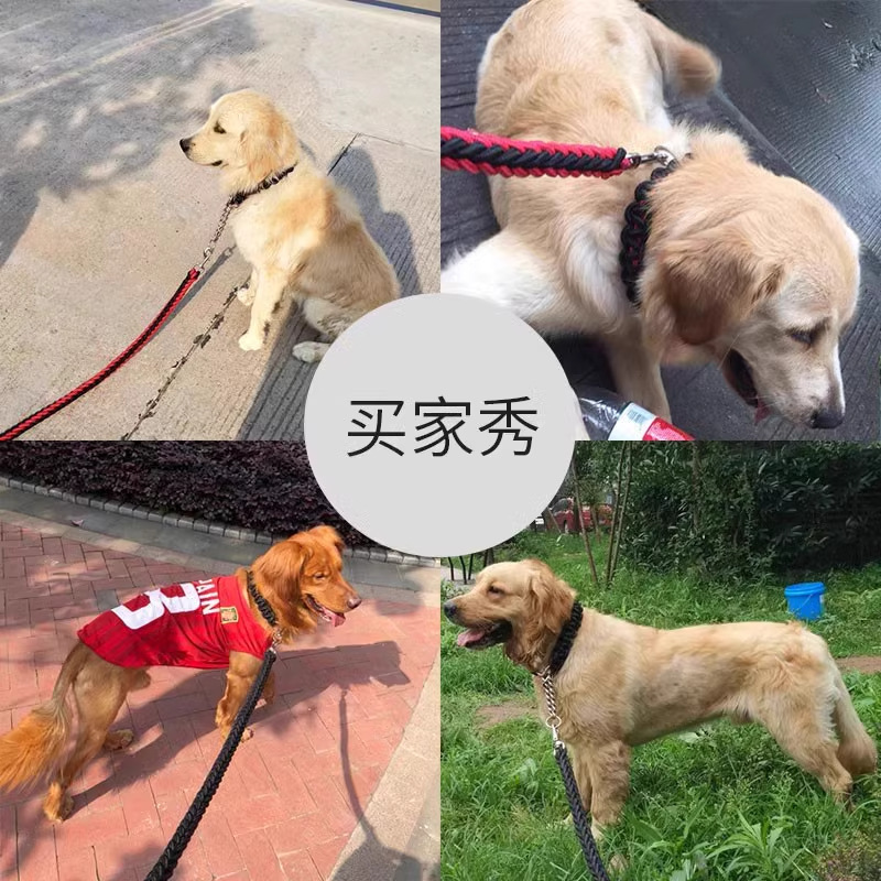 犬用リード 中型・大型犬 ゴールデンレトリバー犬用ロープ ラブラドール犬用チェーン 犬用首輪 犬用首輪 犬用リード|undefined